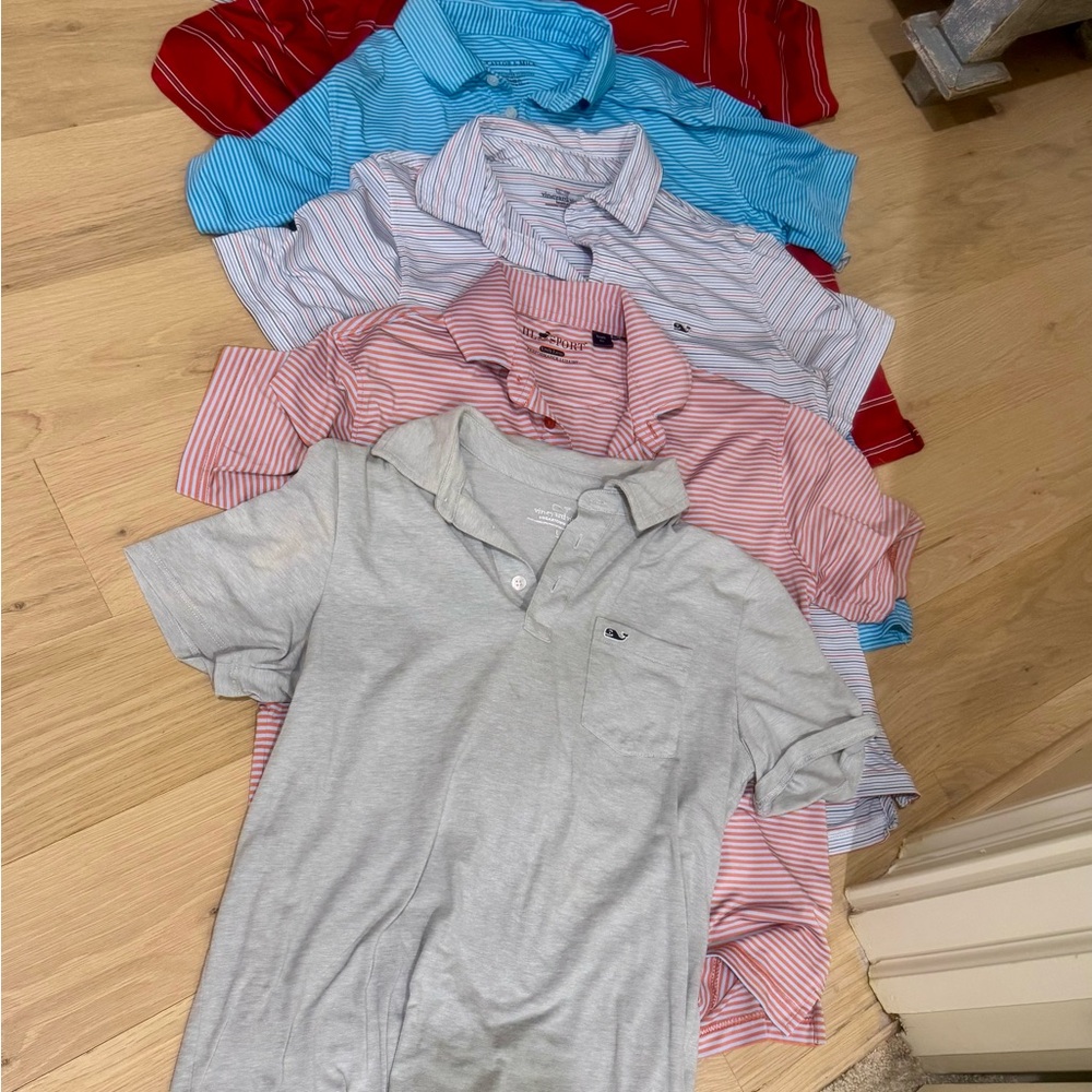 Vineyard Vines Kids Polo Shirt Set - Red, Blue, Gray - lot for sale. $25/ea